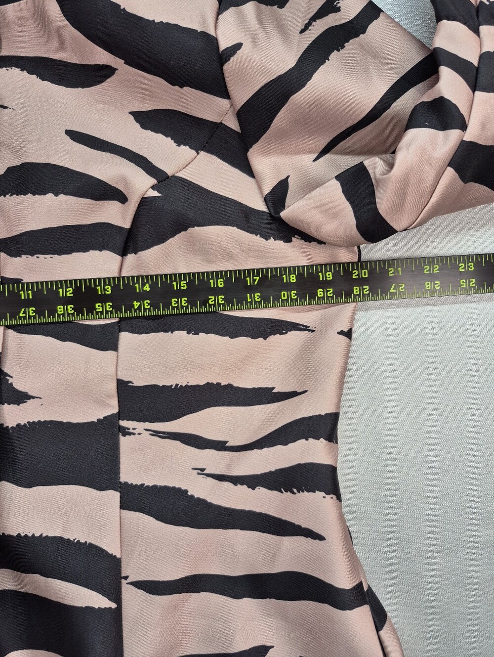 Ashro Women's Med Tiger Stripe Bell Sleeve Jacket Dress Lightly Lined  NWT $150 - Picture 10 of 16